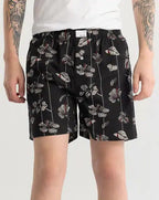 Boxer Shorts - Floral Black