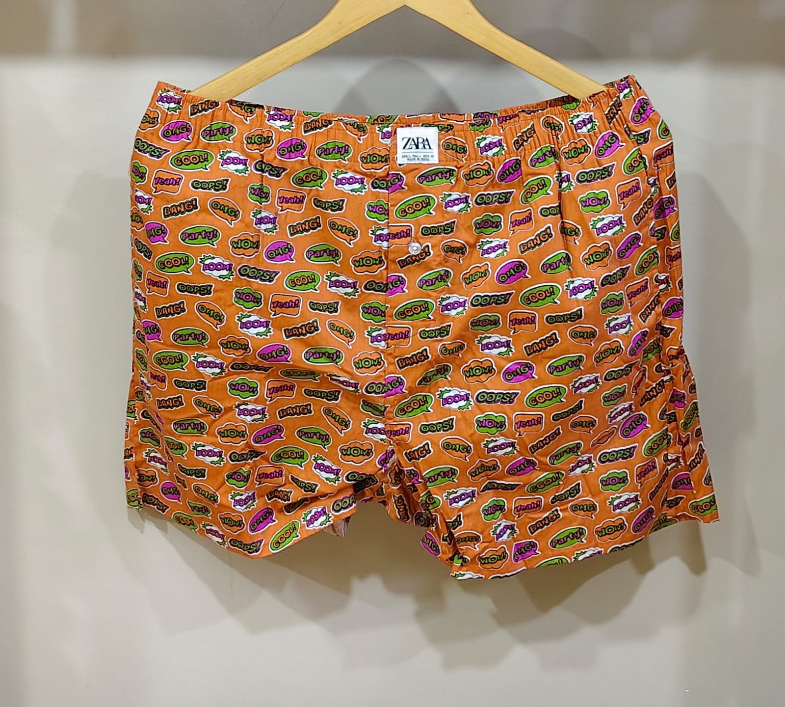 Boxer Shorts - Comic Orange