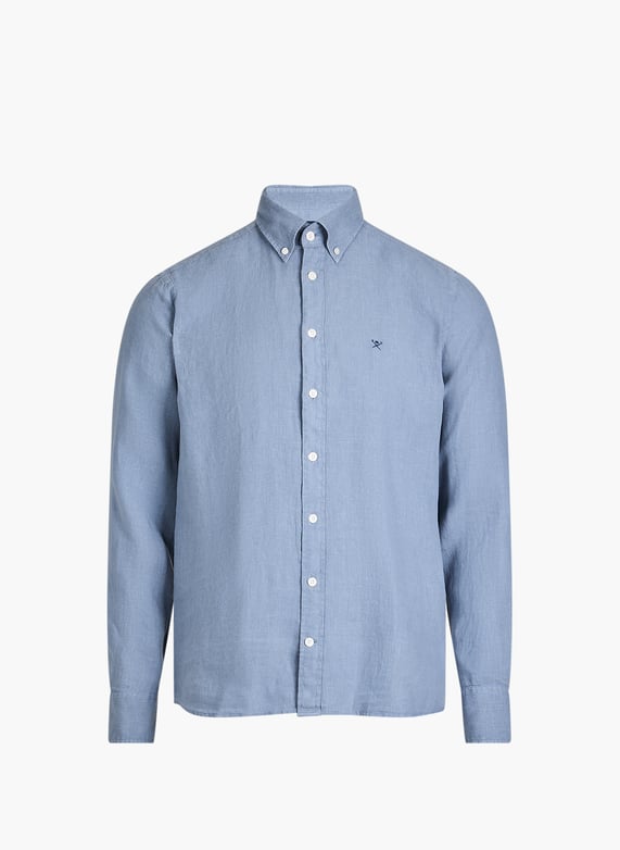 HKTT Pure Linen Shirt - Light Blue