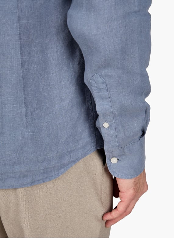 HKTT Pure Linen Shirt - Light Blue