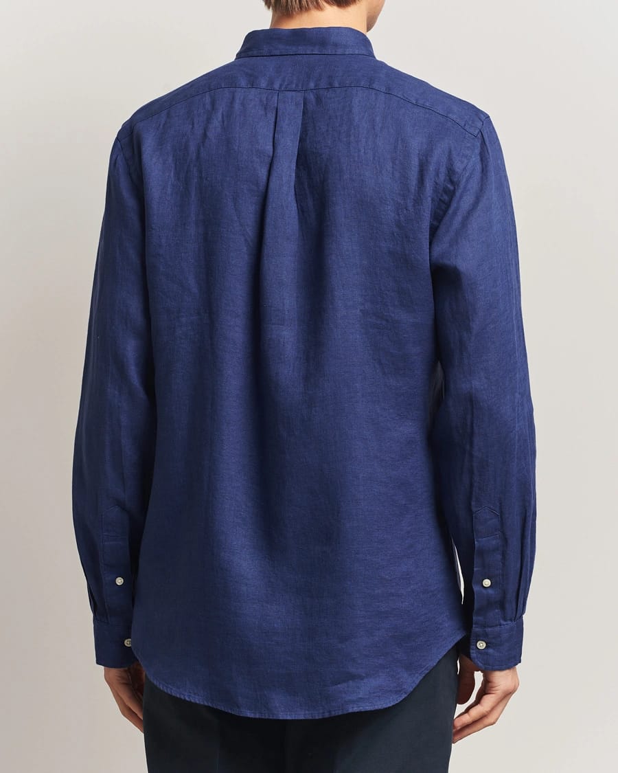HKTT Pure Linen Shirt - Navy