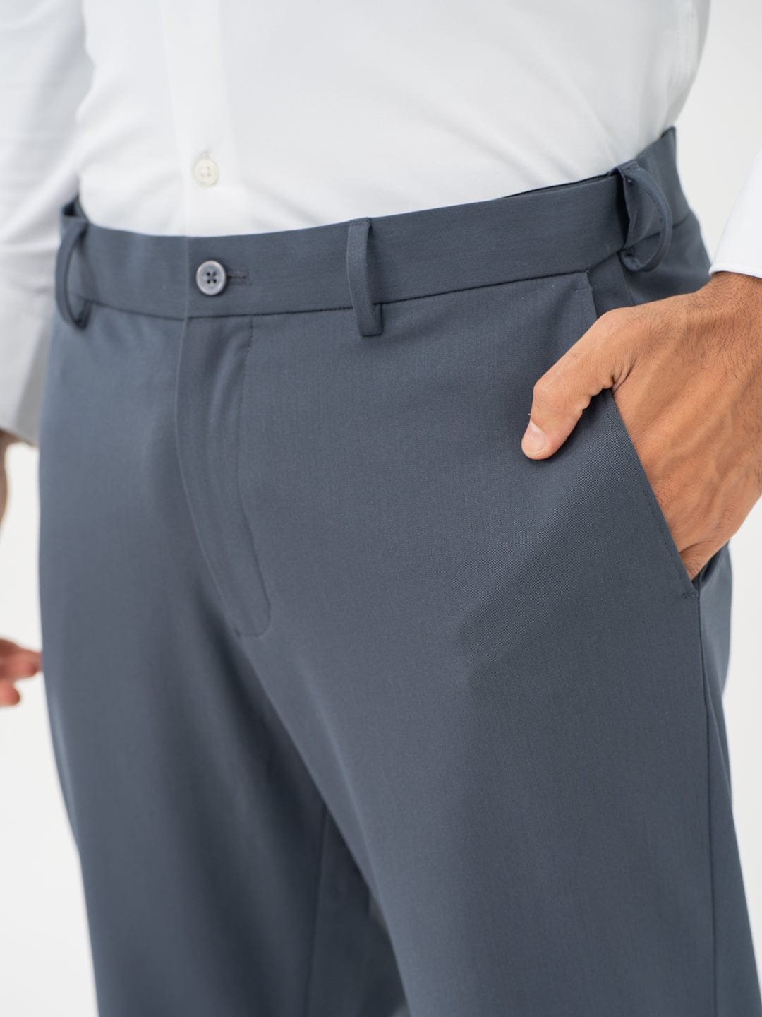 Formal Trousers - Greyish Blue