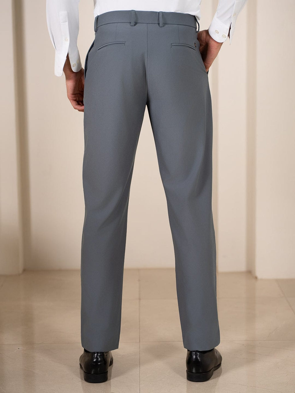 Formal Trousers - Light Blue Grey