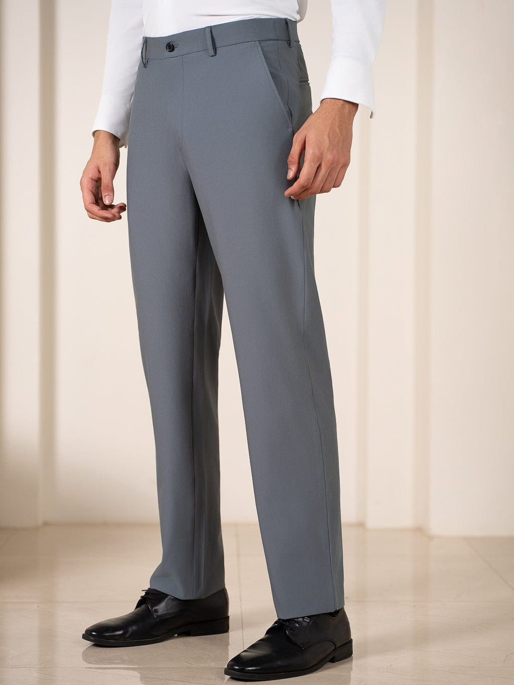 Formal Trousers - Light Blue Grey