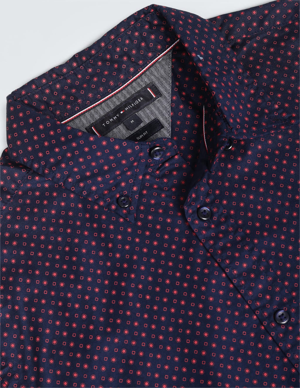 TH Shirt - Navy Polka Dot