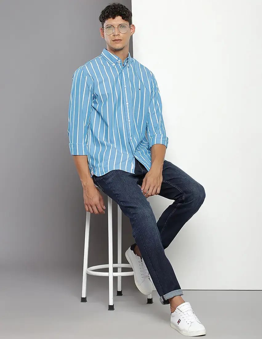 TH Shirt - Blue Striped