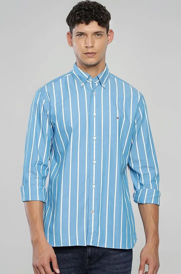 TH Shirt - Blue Striped
