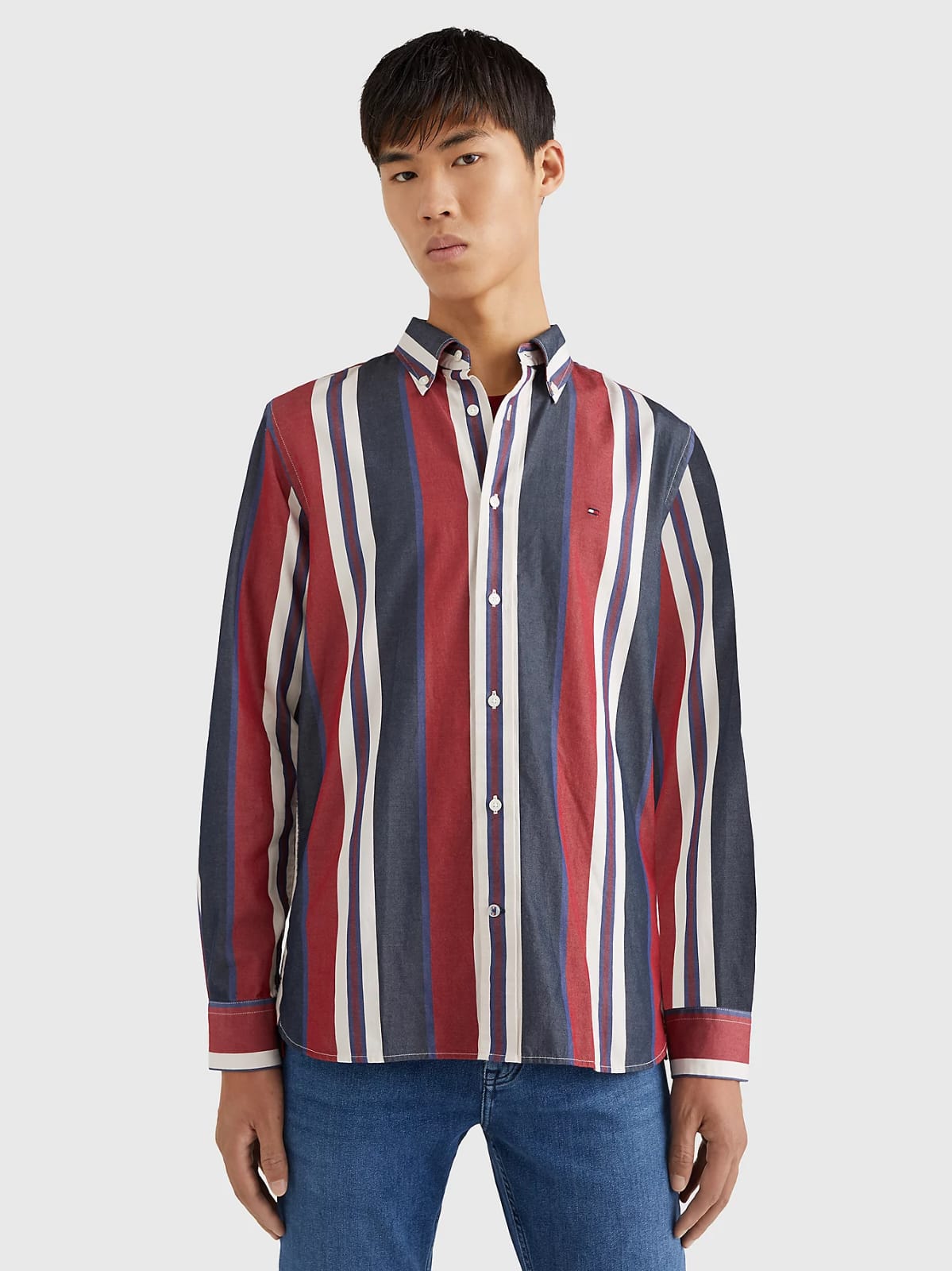 TH Shirt - Red Blue Stripes