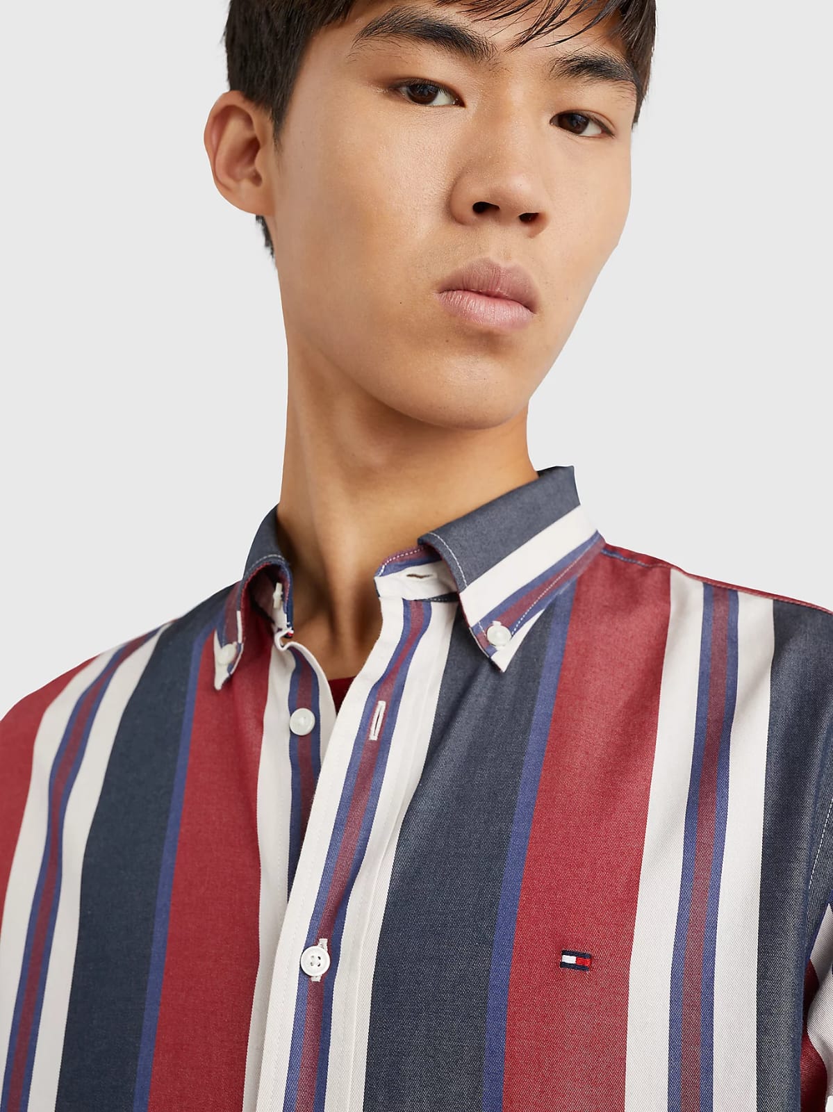TH Shirt - Red Blue Stripes