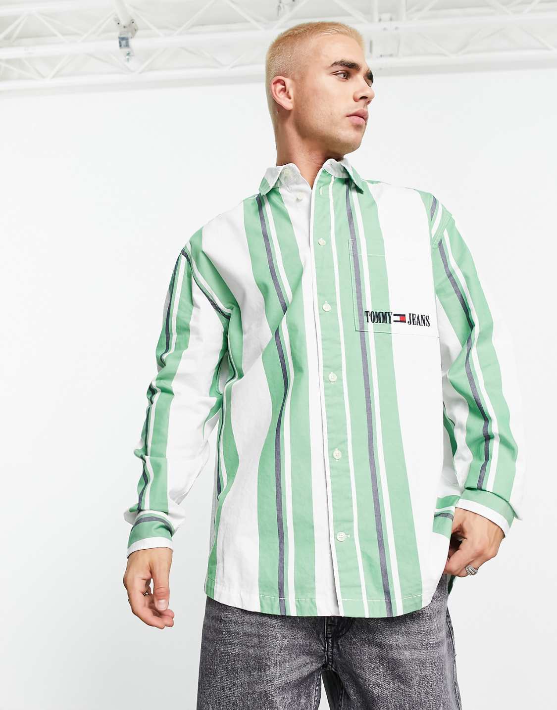 TH Shirt - Green Stripes