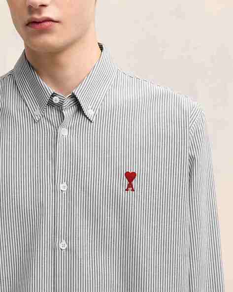 AP OXFORD Shirt - Grey Striped