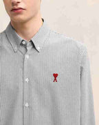 AP OXFORD Shirt - Grey Striped