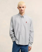 AP OXFORD Shirt - Grey Striped