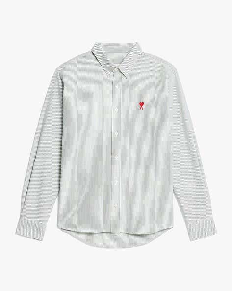 AP OXFORD Shirt - Green Striped