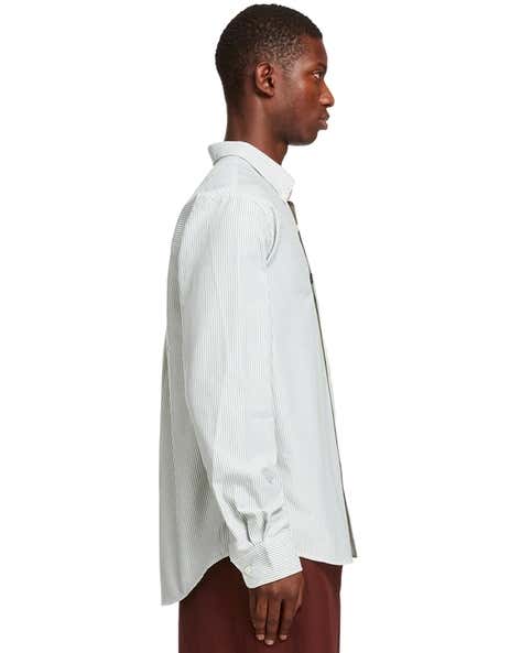 AP OXFORD Shirt - Green Striped