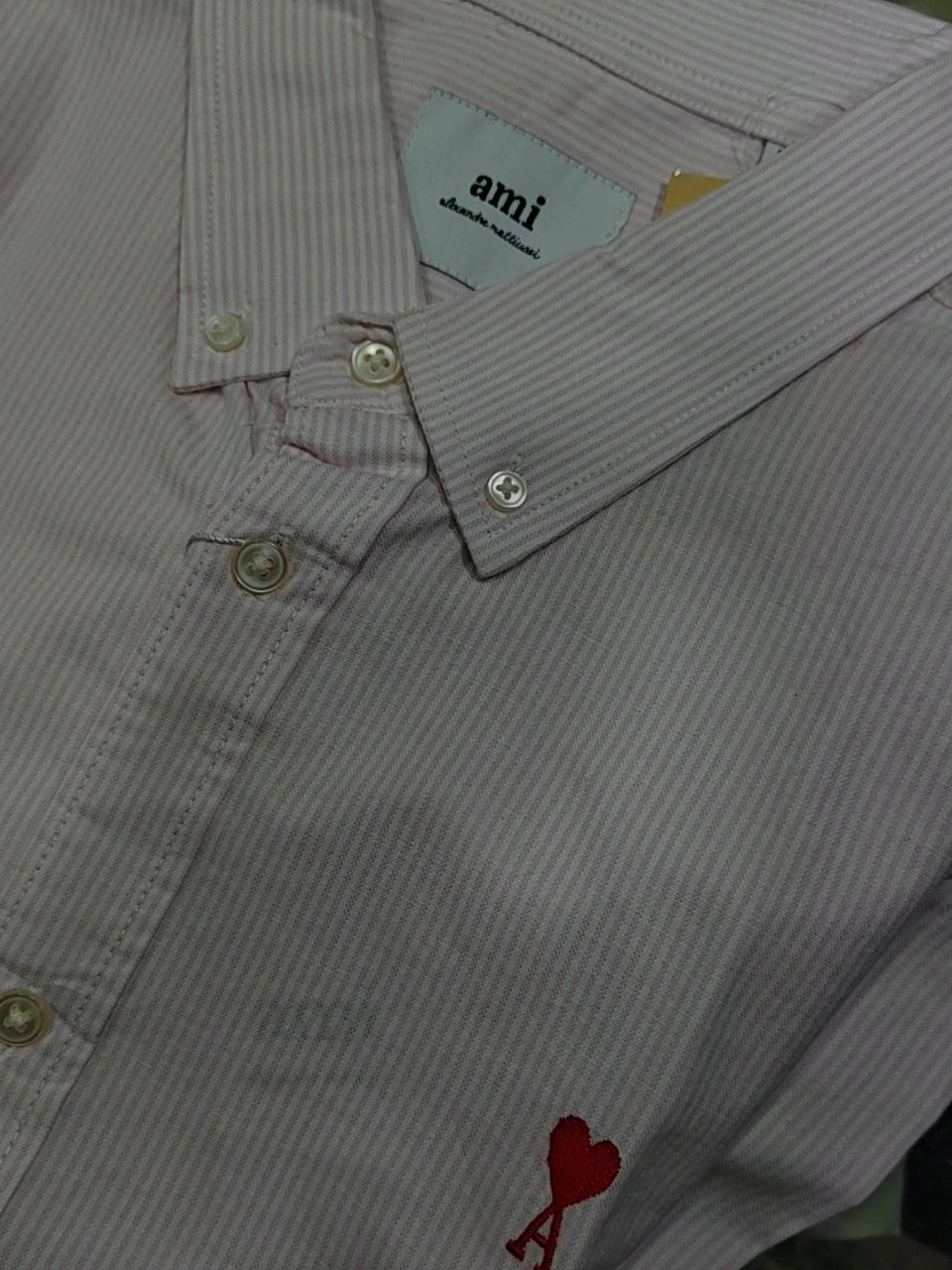 AP OXFORD Shirt- Pink Striped
