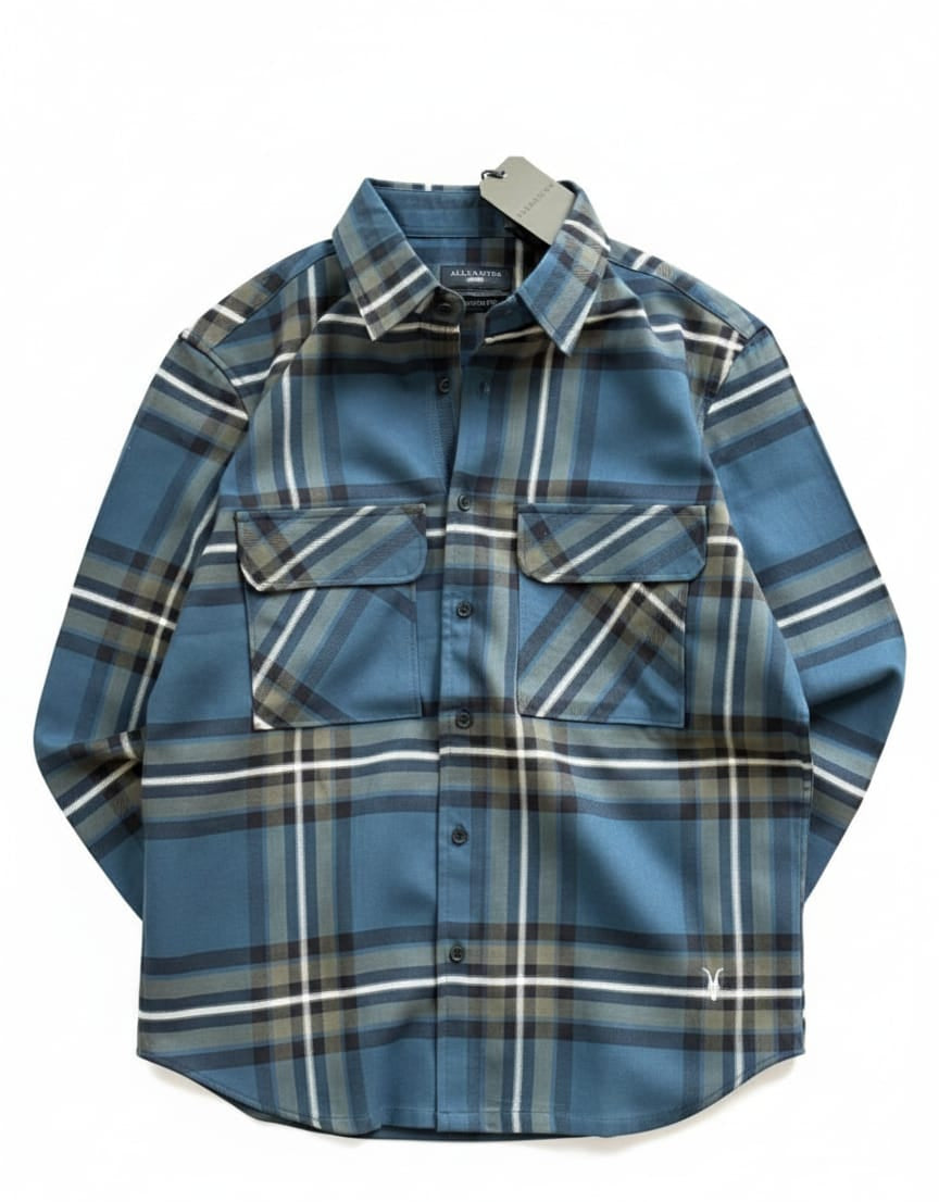 Overflap Blue Overshirt