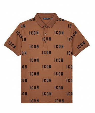 ICON -  Brown Polo T - shirt