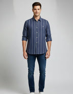 AS (Ramskull) - BLUE SHIRT WITH WHITE STRIPE