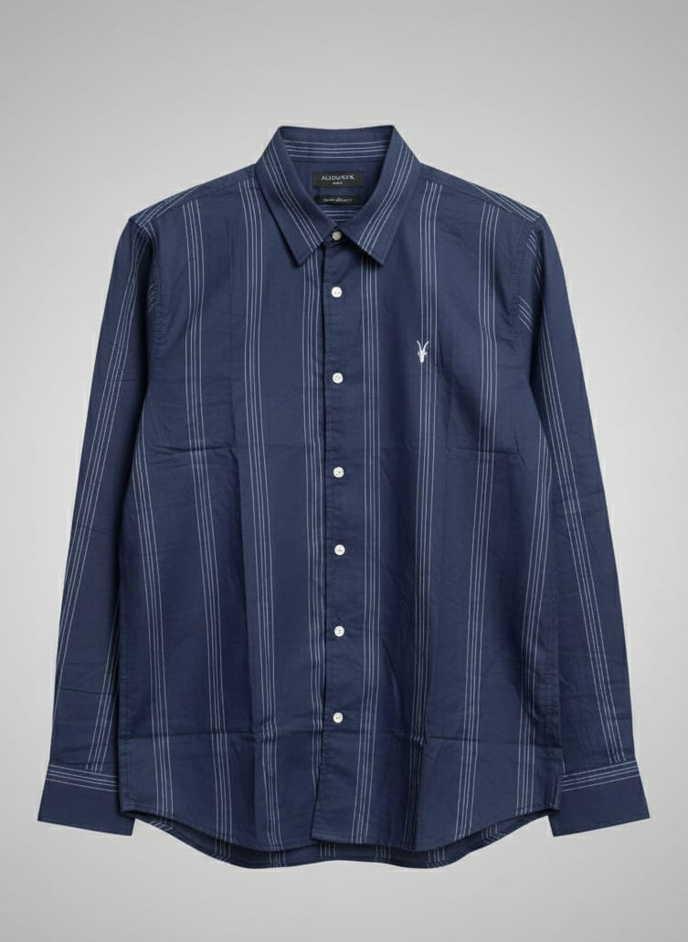 AS (Ramskull) - BLUE SHIRT WITH WHITE STRIPE