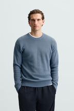 BASIC PURL KNIT SWEATER