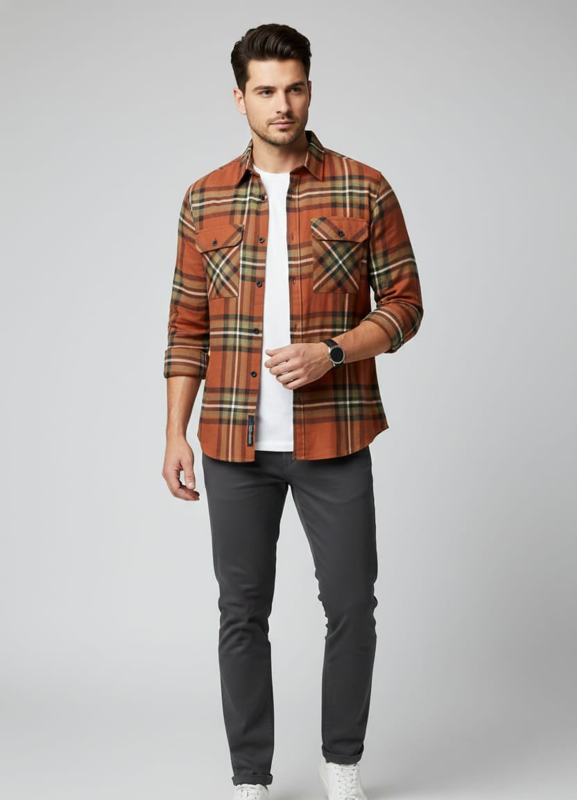Overflap Wine Overshirt