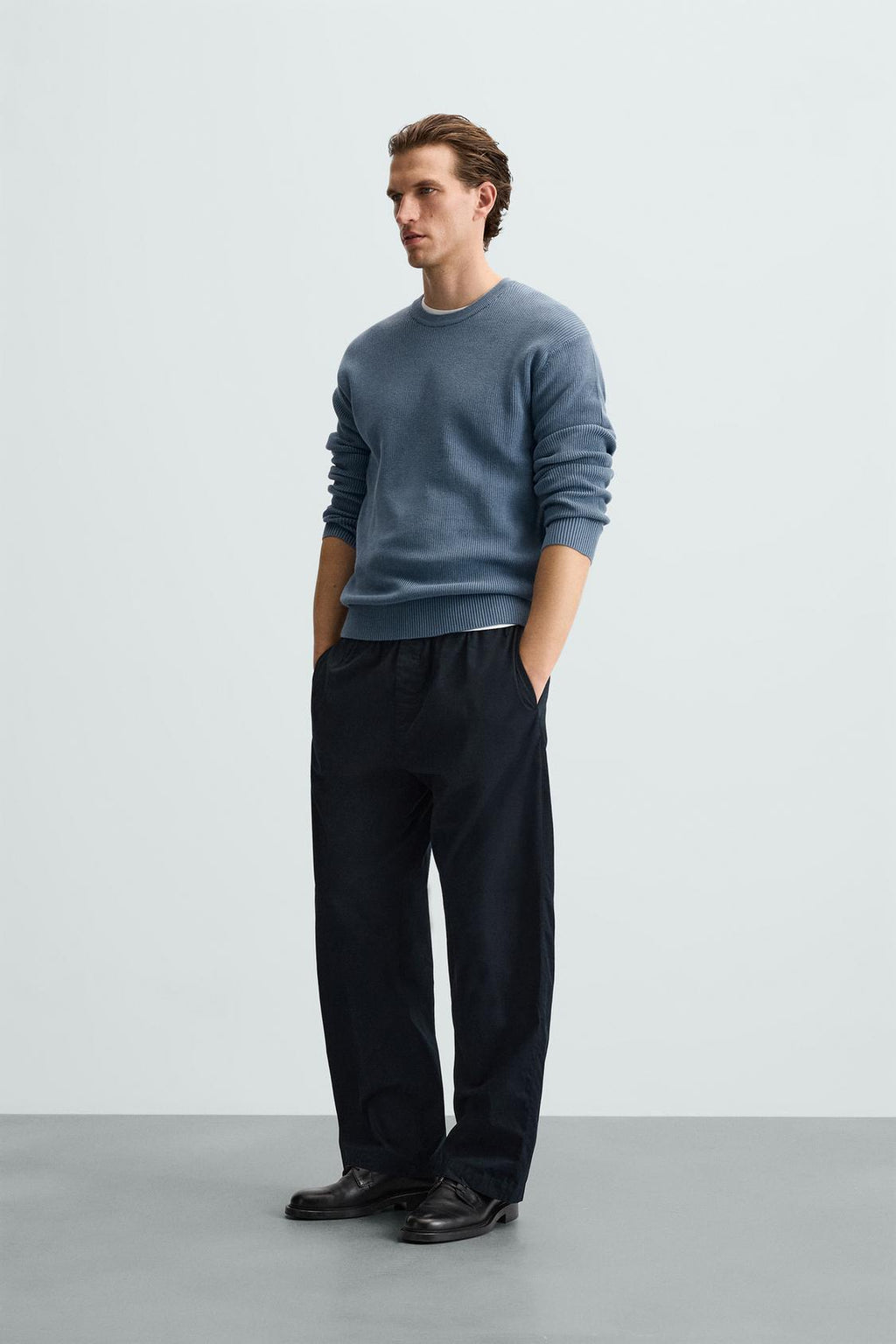 BASIC PURL KNIT SWEATER