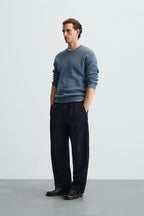 BASIC PURL KNIT SWEATER