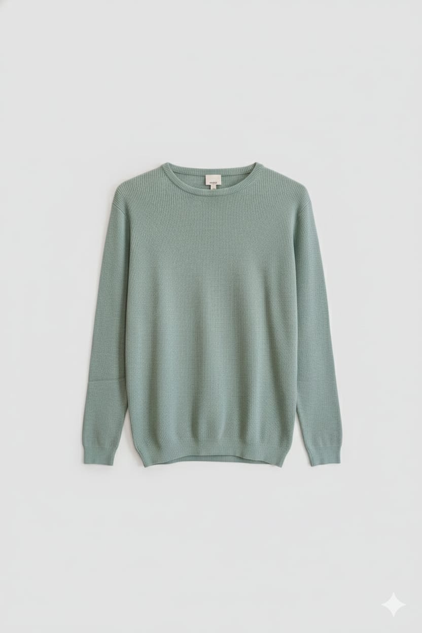 REVERSE EFFECT COTTON SWEATER