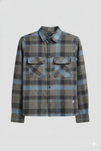 Overflap Blue-Grey Over-Shirt