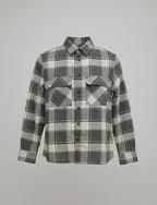 Overflap Grey-Plaid Overshirt