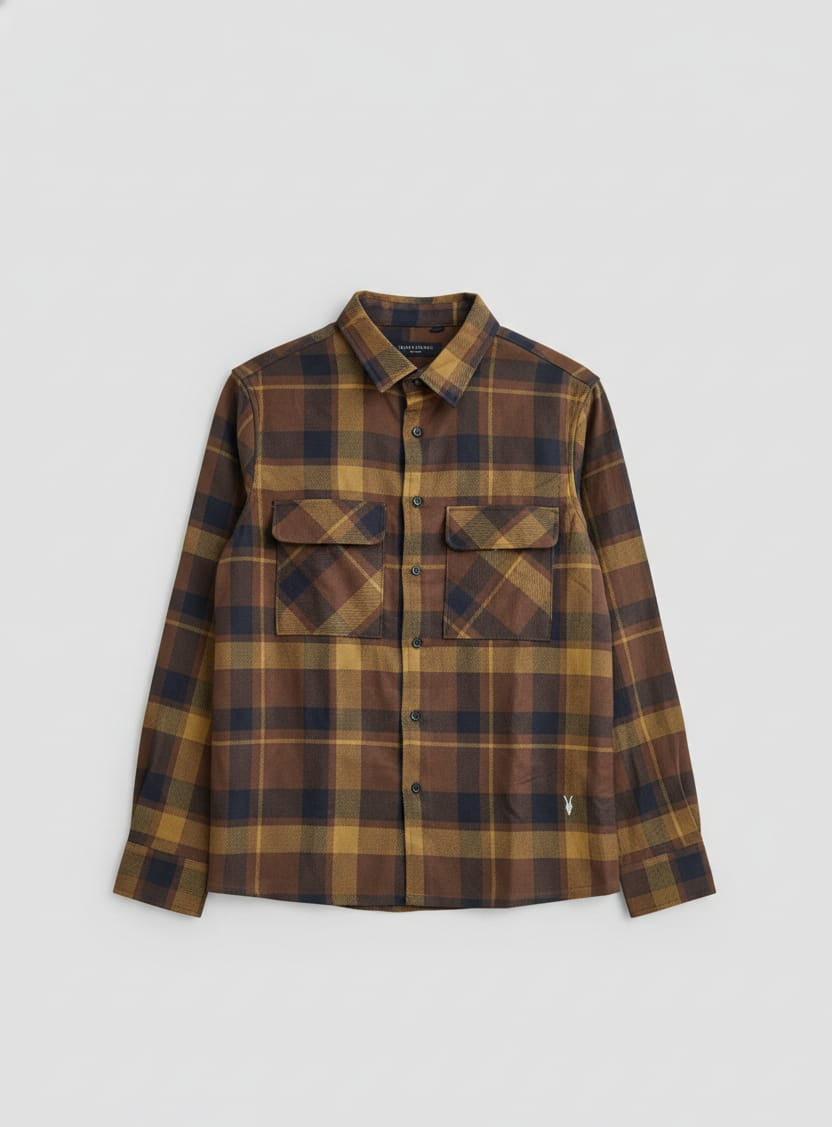 Overflap Black-Yellow Overshirt
