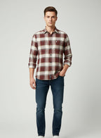 Overflap Red Overshirt