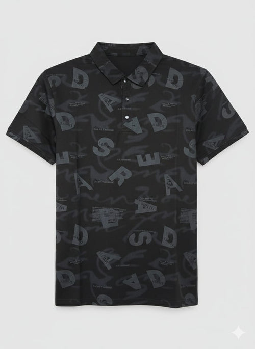Abstract Black - Polo T-Shirt