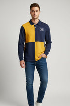 HKT Full Polo (BLUE - Yellow)