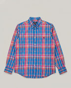 Melon Spa Royal Multi-Plaid Oxford Shirt