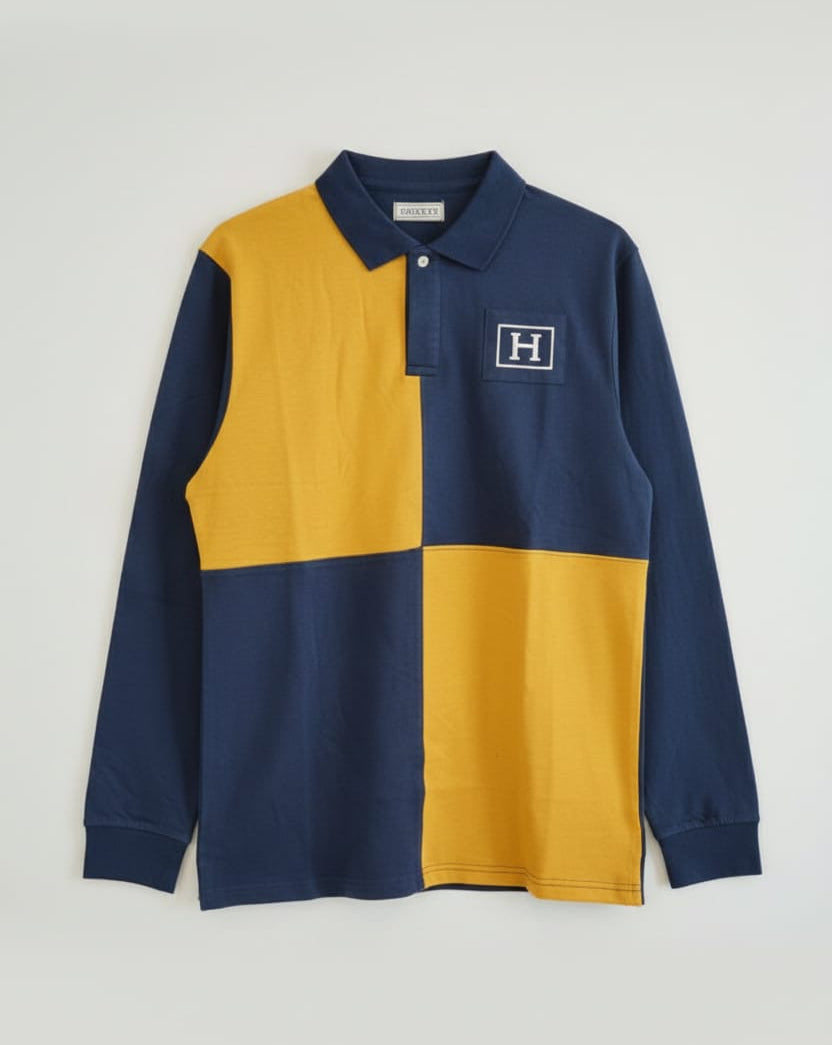 HKT Full Polo (BLUE - Yellow)