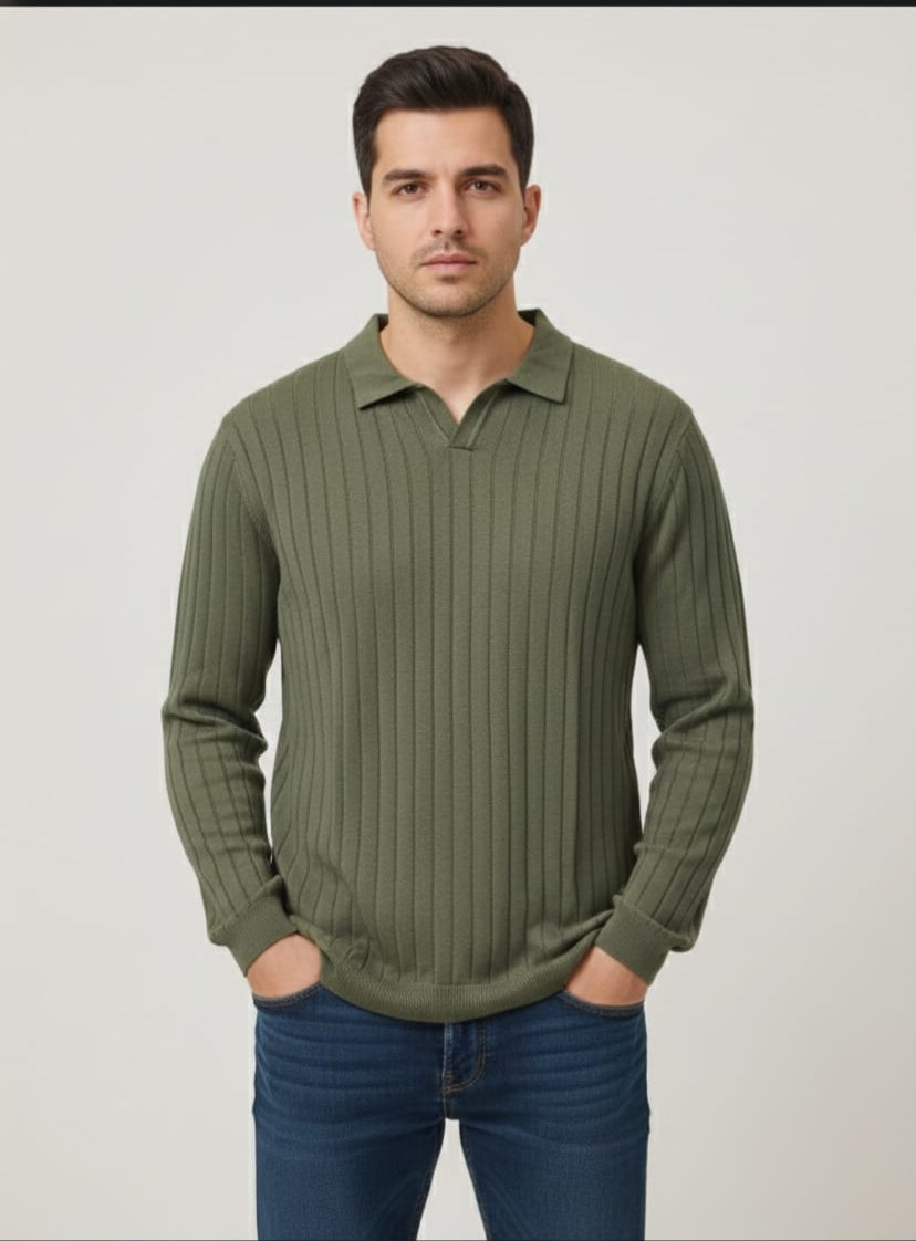 Knit Collar Full Sleeves