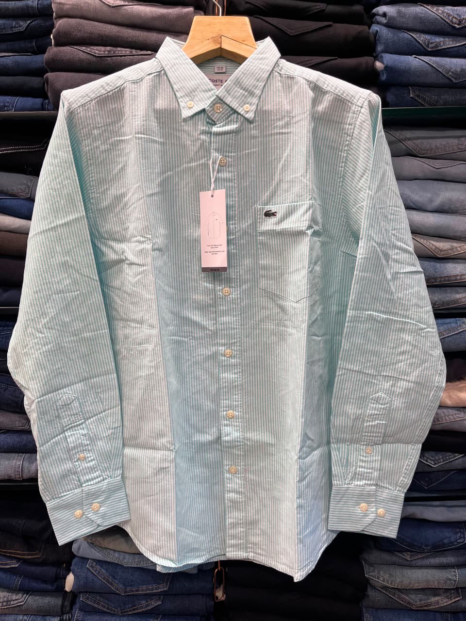 Shirts - Lac Oxford Shirt Green