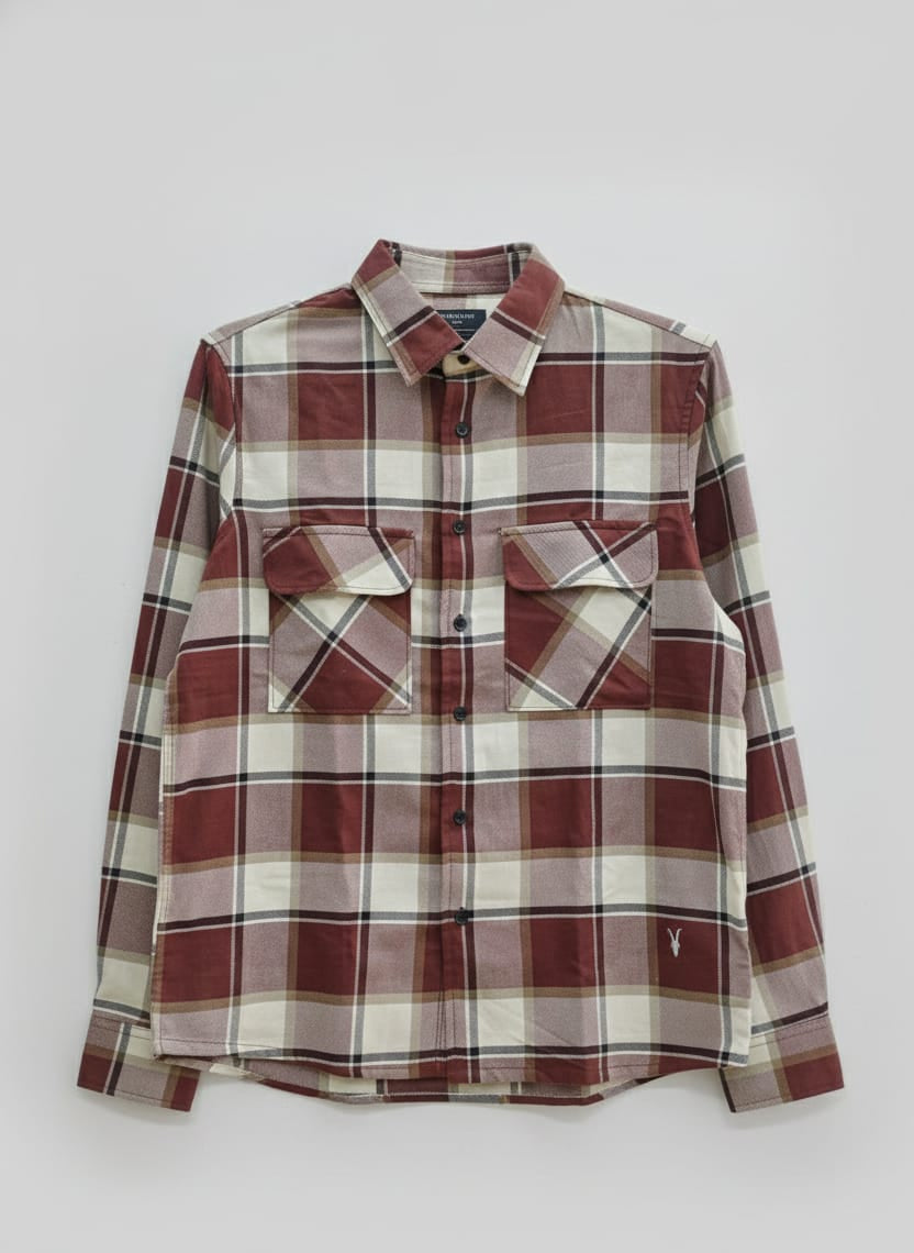 Overflap Red Overshirt