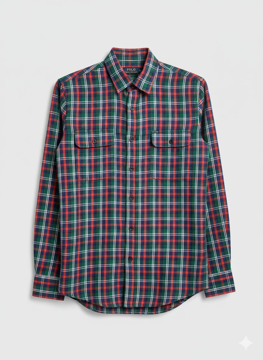 Multi Color Checked Regular Fit Casual Shirt