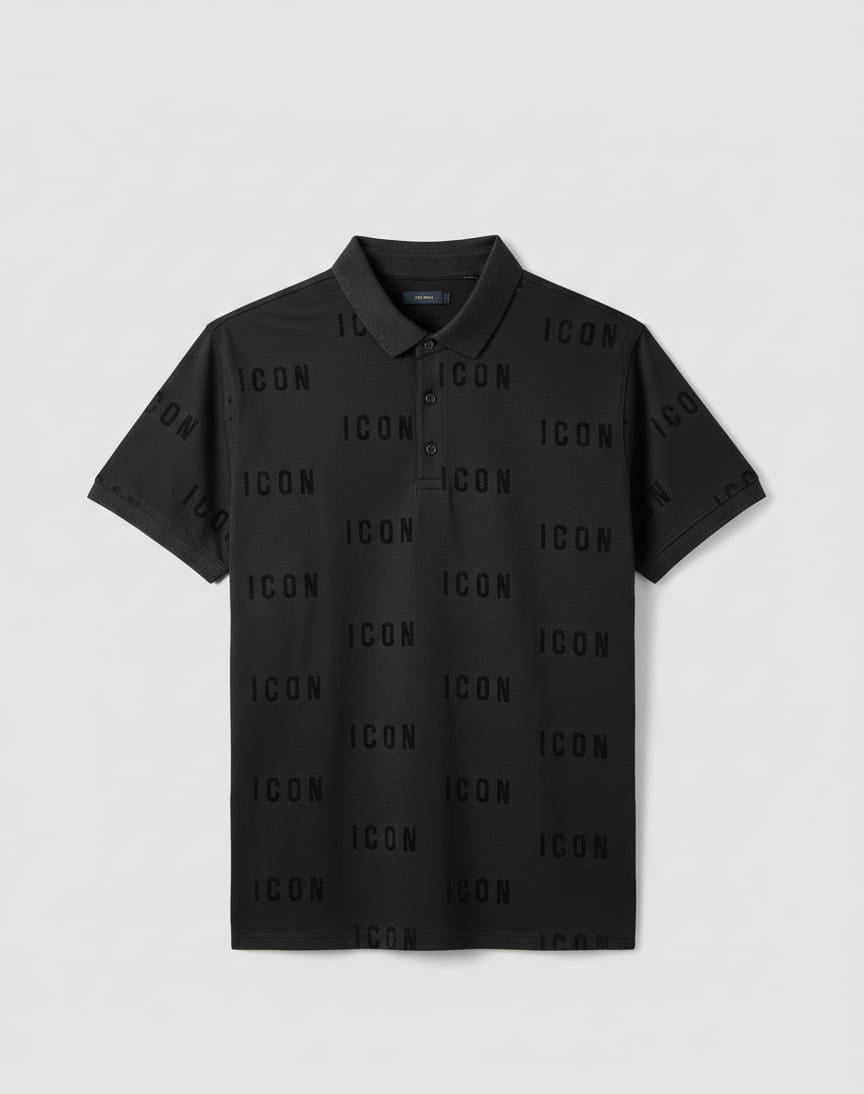 ICON - BLACK Polo T-Shirt