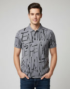 Be The Change - Grey Polo T-Shirt