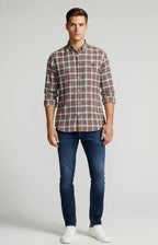 Plaid long-sleeve shirt